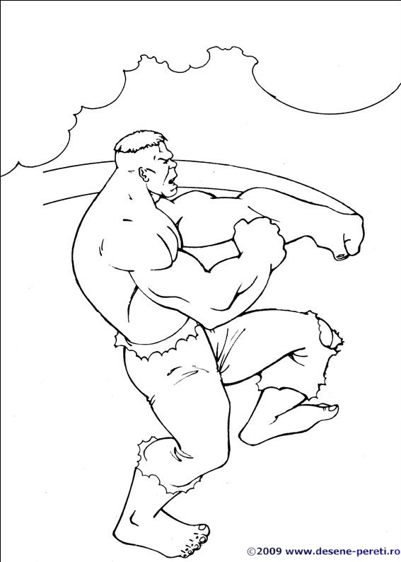 Hulk desene de colorat